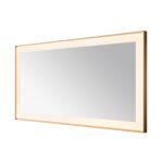  AQUADOM Lexington 72"x36"x2.28" LED Lighted Framed Mirror for Bathrooms with Defogger, Dimmer, Touch Control, 3 Color Lighting in Brushed Gold