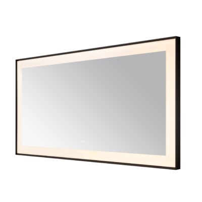  AQUADOM Lexington 72"x36"x2.28" LED Lighted Framed Mirror for Bathrooms with Defogger, Dimmer, Touch Control, 3 Color Lighting in Matte Black