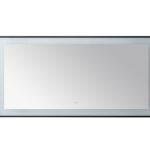  AQUADOM Lexington 72"x36"x2.28" LED Lighted Framed Mirror for Bathrooms with Defogger, Dimmer, Touch Control, 3 Color Lighting in Matte Black