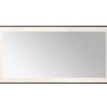  AQUADOM Lexington 72"x36"x2.28" LED Lighted Framed Mirror for Bathrooms with Defogger, Dimmer, Touch Control, 3 Color Lighting in Matte Black