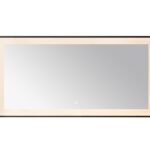  AQUADOM Lexington 72"x36"x2.28" LED Lighted Framed Mirror for Bathrooms with Defogger, Dimmer, Touch Control, 3 Color Lighting in Matte Black