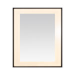  AQUADOM Lexington 30"x36"x2.28" LED Lighted Framed Mirror for Bathrooms with Defogger, Dimmer, Touch Control, 3 Color Lighting in Matte Black