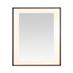  AQUADOM Lexington 30"x36"x2.28" LED Lighted Framed Mirror for Bathrooms with Defogger, Dimmer, Touch Control, 3 Color Lighting in Matte Black