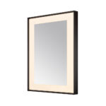  AQUADOM Lexington 30"x36"x2.28" LED Lighted Framed Mirror for Bathrooms with Defogger, Dimmer, Touch Control, 3 Color Lighting in Matte Black