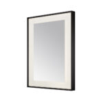  AQUADOM Lexington 30"x36"x2.28" LED Lighted Framed Mirror for Bathrooms with Defogger, Dimmer, Touch Control, 3 Color Lighting in Matte Black
