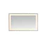 AQUADOM Madison 60"x36"x2.28" LED Lighted Chamfer Frame Mirror with Defogger, 3 Color Lighting, Wall Mount Vertical or Horizontal Installation in Matte Black (Copy) AQUADOM Madison 60"x36"x2.28" LED Lighted Chamfer Frame Mirror with Defogger, 3 Color Lighting, Wall Mount Vertical or Horizontal Installation in Matte Black (Copy)
