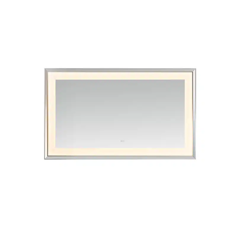  AQUADOM Madison 60"x36"x2.28" LED Lighted Chamfer Frame Mirror with Defogger, 3 Color Lighting, Wall Mount Vertical or Horizontal Installation in Matte Black (Copy)
