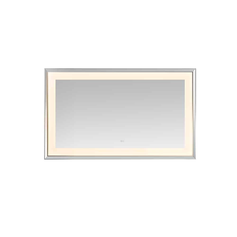 AQUADOM Madison 60"x36"x2.28" LED Lighted Chamfer Frame Mirror with Defogger, 3 Color Lighting, Wall Mount Vertical or Horizontal Installation in Matte Black (Copy) AQUADOM Madison 60"x36"x2.28" LED Lighted Chamfer Frame Mirror with Defogger, 3 Color Lighting, Wall Mount Vertical or Horizontal Installation in Matte Black (Copy)