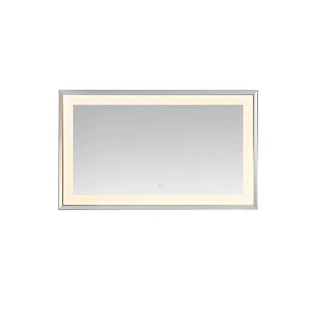 AQUADOM Madison 60"x36"x2.28" LED Lighted Chamfer Frame Mirror with Defogger, 3 Color Lighting, Wall Mount Vertical or Horizontal Installation in Matte Black (Copy) AQUADOM Madison 60"x36"x2.28" LED Lighted Chamfer Frame Mirror with Defogger, 3 Color Lighting, Wall Mount Vertical or Horizontal Installation in Matte Black (Copy)