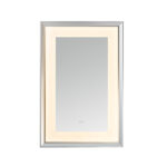  AQUADOM Madison 24"x36"x2.28" LED Lighted Chamfer Frame Mirror with Defogger, 3 Color Lighting, Wall Mount Vertical or Horizontal Installation in Matte Black (Copy)
