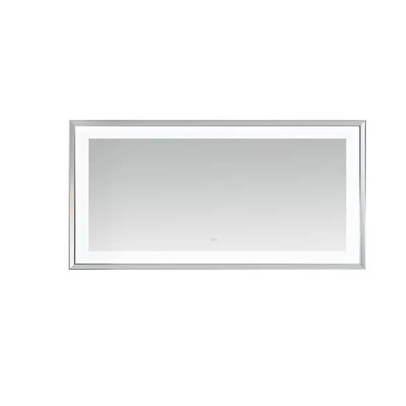  AQUADOM Madison 72"x36"x2.28" LED Lighted Chamfer Frame Mirror with Defogger, 3 Color Lighting, Wall Mount Vertical or Horizontal Installation in Matte Black (Copy)