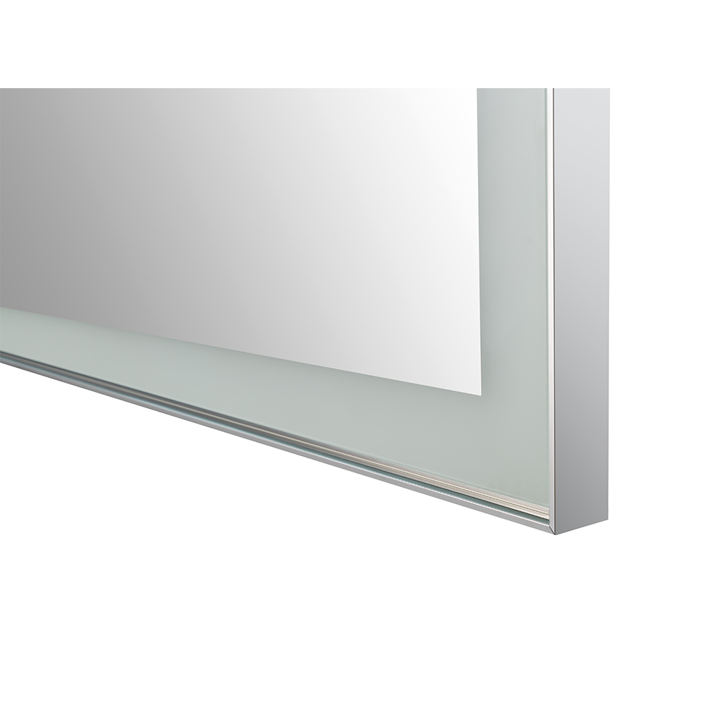 AQUADOM Lexington 72"x36"x2.28" LED Lighted Slim Frame Mirror with Defogger, 3 Color Lighting, Wall Mount Vertical or Horizontal Installation in Chrome AQUADOM Lexington 72"x36"x2.28" LED Lighted Slim Frame Mirror with Defogger, 3 Color Lighting, Wall Mount Vertical or Horizontal Installation in Chrome