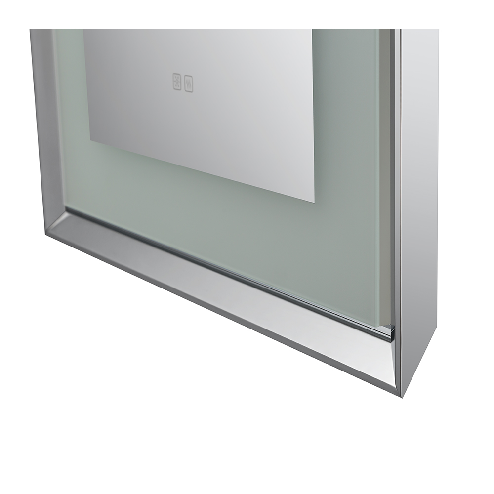 AQUADOM Madison 24"x36"x2.28" LED Lighted Chamfer Frame Mirror with Defogger, 3 Color Lighting, Wall Mount Vertical or Horizontal Installation in Matte Black (Copy) AQUADOM Madison 24"x36"x2.28" LED Lighted Chamfer Frame Mirror with Defogger, 3 Color Lighting, Wall Mount Vertical or Horizontal Installation in Matte Black (Copy)