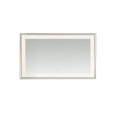  AQUADOM Madison 60"x36"x2.28" LED Lighted Chamfer Frame Mirror with Defogger, 3 Color Lighting, Wall Mount Vertical or Horizontal Installation in Matte Black (Copy)