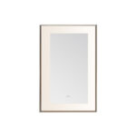  AQUADOM Lexington 24"x36"x2.28" LED Lighted Slim Frame Mirror with Defogger, 3 Color Lighting, Wall Mount Vertical or Horizontal Installation in Matte Black (Copy)