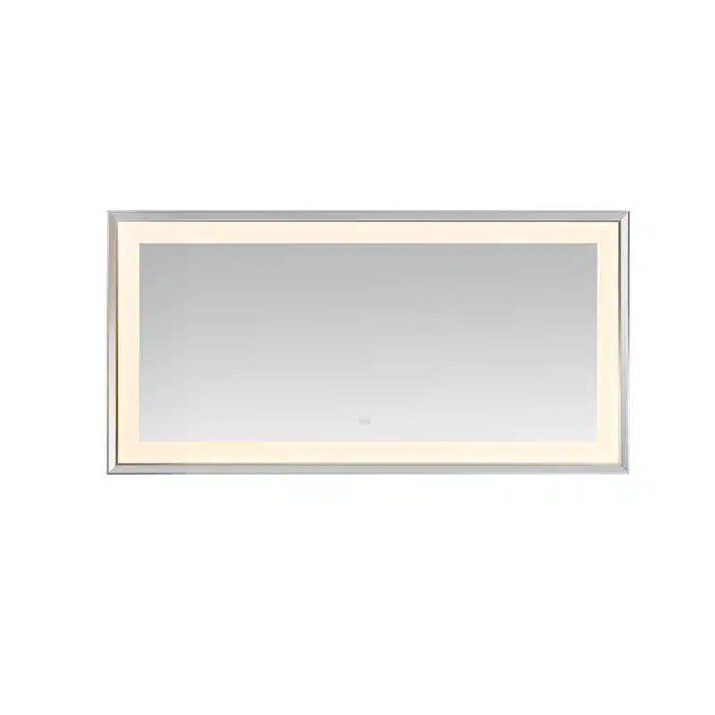  AQUADOM Madison 72"x36"x2.28" LED Lighted Chamfer Frame Mirror with Defogger, 3 Color Lighting, Wall Mount Vertical or Horizontal Installation in Matte Black (Copy)