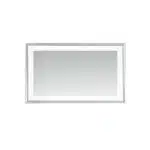  AQUADOM Madison 60"x36"x2.28" LED Lighted Chamfer Frame Mirror with Defogger, 3 Color Lighting, Wall Mount Vertical or Horizontal Installation in Matte Black (Copy)