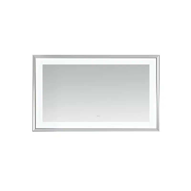  AQUADOM Madison 60"x36"x2.28" LED Lighted Chamfer Frame Mirror with Defogger, 3 Color Lighting, Wall Mount Vertical or Horizontal Installation in Matte Black (Copy)