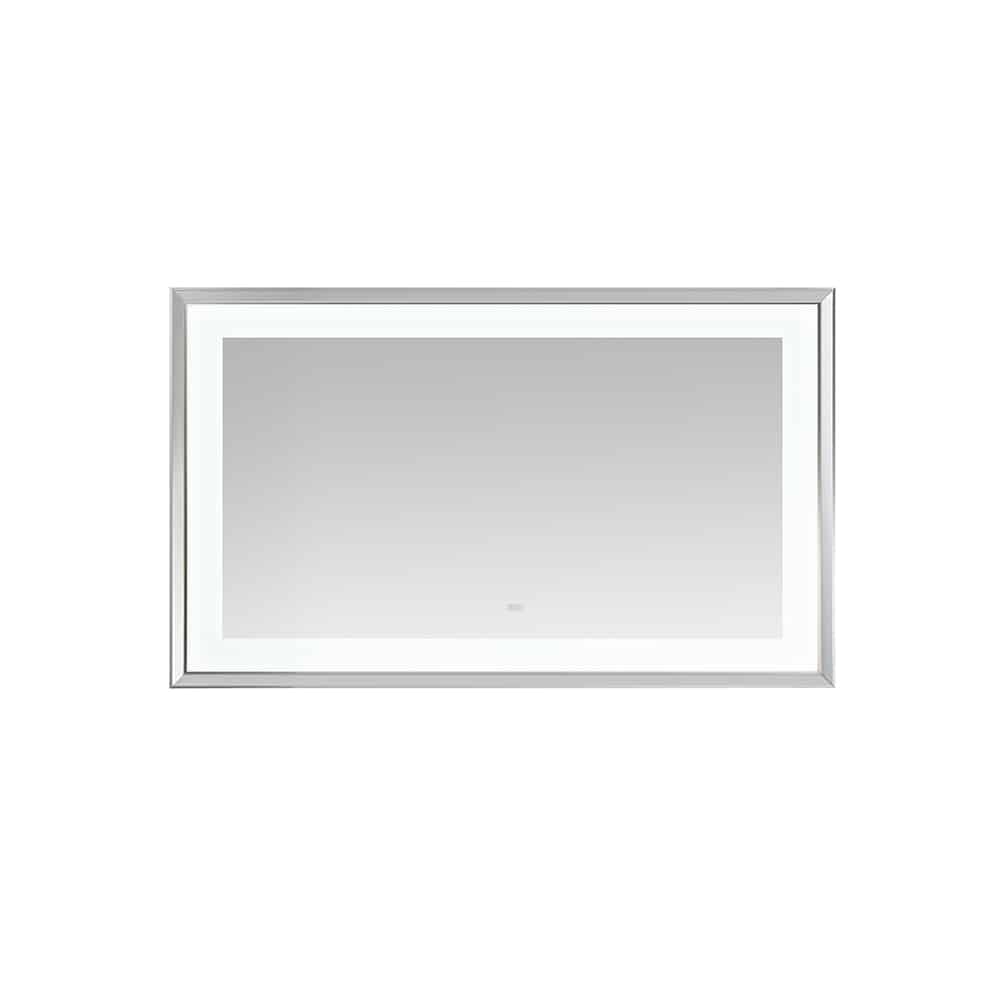 AQUADOM Madison 60"x36"x2.28" LED Lighted Chamfer Frame Mirror with Defogger, 3 Color Lighting, Wall Mount Vertical or Horizontal Installation in Matte Black (Copy) AQUADOM Madison 60"x36"x2.28" LED Lighted Chamfer Frame Mirror with Defogger, 3 Color Lighting, Wall Mount Vertical or Horizontal Installation in Matte Black (Copy)