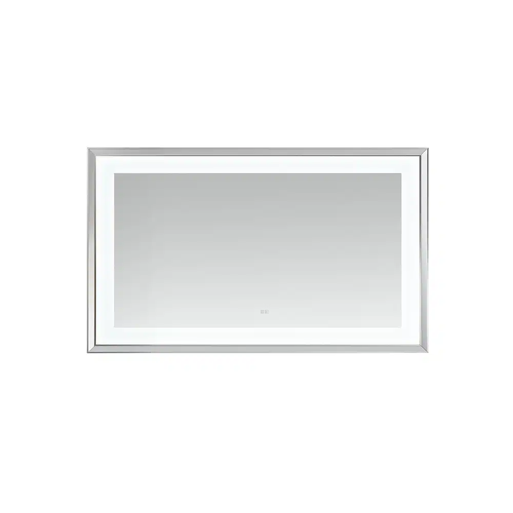 AQUADOM Madison 60"x36"x2.28" LED Lighted Chamfer Frame Mirror with Defogger, 3 Color Lighting, Wall Mount Vertical or Horizontal Installation in Matte Black (Copy) AQUADOM Madison 60"x36"x2.28" LED Lighted Chamfer Frame Mirror with Defogger, 3 Color Lighting, Wall Mount Vertical or Horizontal Installation in Matte Black (Copy)