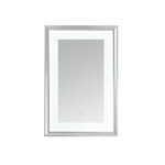  AQUADOM Madison 24"x36"x2.28" LED Lighted Chamfer Frame Mirror with Defogger, 3 Color Lighting, Wall Mount Vertical or Horizontal Installation in Matte Black (Copy)