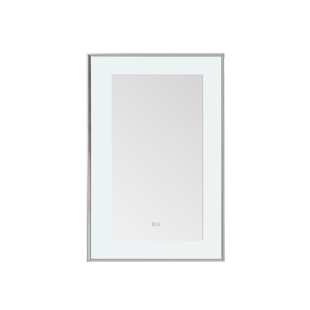 AQUADOM Lexington 24"x36"x2.28" LED Lighted Slim Frame Mirror with Defogger, 3 Color Lighting, Wall Mount Vertical or Horizontal Installation in Matte Black (Copy) AQUADOM Lexington 24"x36"x2.28" LED Lighted Slim Frame Mirror with Defogger, 3 Color Lighting, Wall Mount Vertical or Horizontal Installation in Matte Black (Copy)