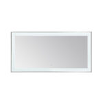  AQUADOM Lexington 72"x36"x2.28" LED Lighted Slim Frame Mirror with Defogger, 3 Color Lighting, Wall Mount Vertical or Horizontal Installation in Chrome