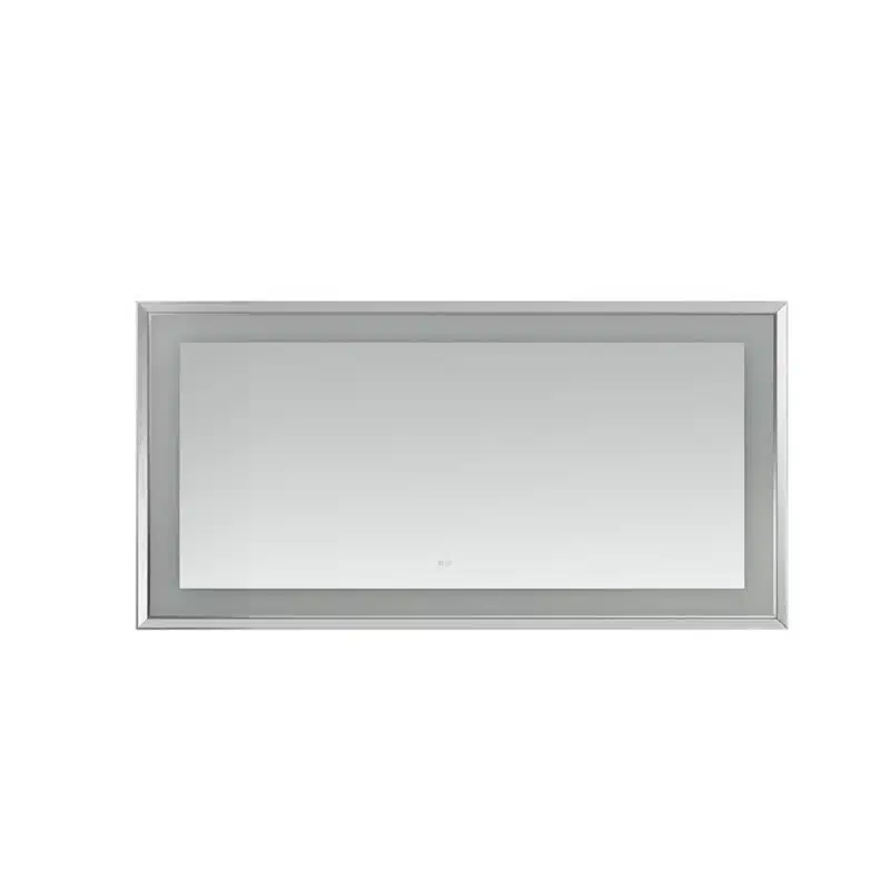  AQUADOM Madison 72"x36"x2.28" LED Lighted Chamfer Frame Mirror with Defogger, 3 Color Lighting, Wall Mount Vertical or Horizontal Installation in Matte Black (Copy)