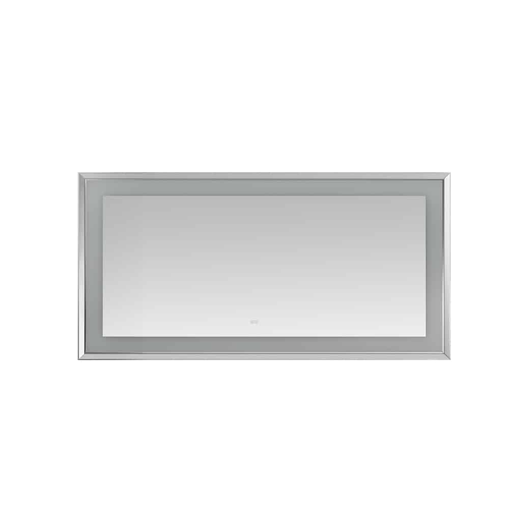 AQUADOM Madison 72"x36"x2.28" LED Lighted Chamfer Frame Mirror with Defogger, 3 Color Lighting, Wall Mount Vertical or Horizontal Installation in Matte Black (Copy) AQUADOM Madison 72"x36"x2.28" LED Lighted Chamfer Frame Mirror with Defogger, 3 Color Lighting, Wall Mount Vertical or Horizontal Installation in Matte Black (Copy)