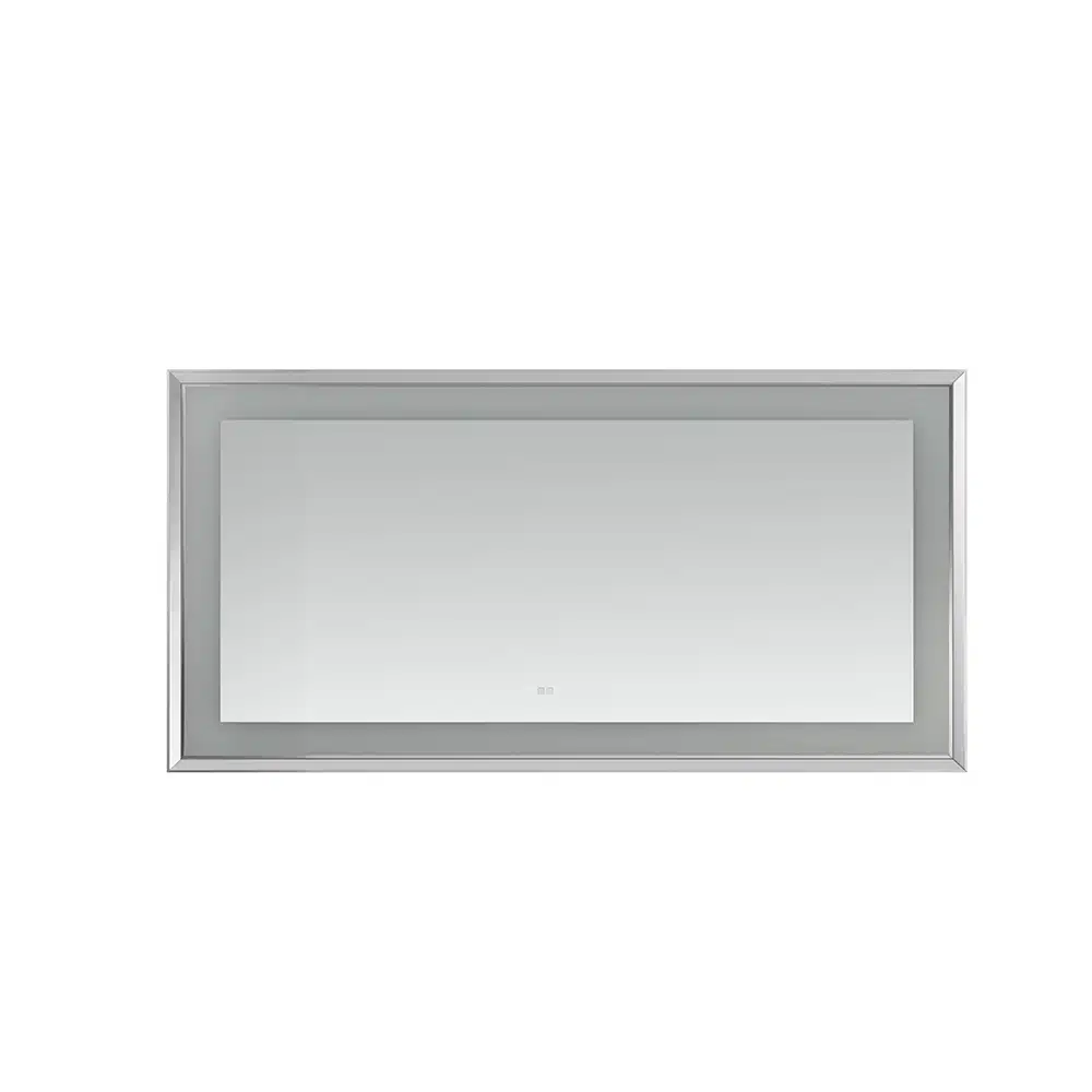 AQUADOM Madison 72"x36"x2.28" LED Lighted Chamfer Frame Mirror with Defogger, 3 Color Lighting, Wall Mount Vertical or Horizontal Installation in Matte Black (Copy) AQUADOM Madison 72"x36"x2.28" LED Lighted Chamfer Frame Mirror with Defogger, 3 Color Lighting, Wall Mount Vertical or Horizontal Installation in Matte Black (Copy)