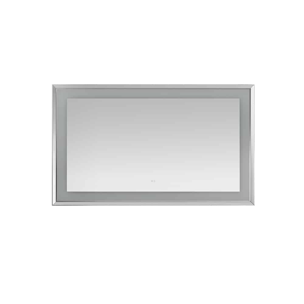 AQUADOM Madison 60"x36"x2.28" LED Lighted Chamfer Frame Mirror with Defogger, 3 Color Lighting, Wall Mount Vertical or Horizontal Installation in Matte Black (Copy) AQUADOM Madison 60"x36"x2.28" LED Lighted Chamfer Frame Mirror with Defogger, 3 Color Lighting, Wall Mount Vertical or Horizontal Installation in Matte Black (Copy)