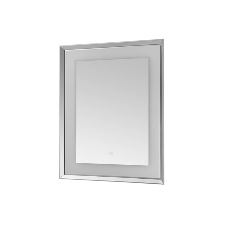 AQUADOM Madison 30"x36"x2.28" LED Lighted Chamfer Frame Mirror with Defogger, 3 Color Lighting, Wall Mount Vertical or Horizontal Installation in Matte Black (Copy)