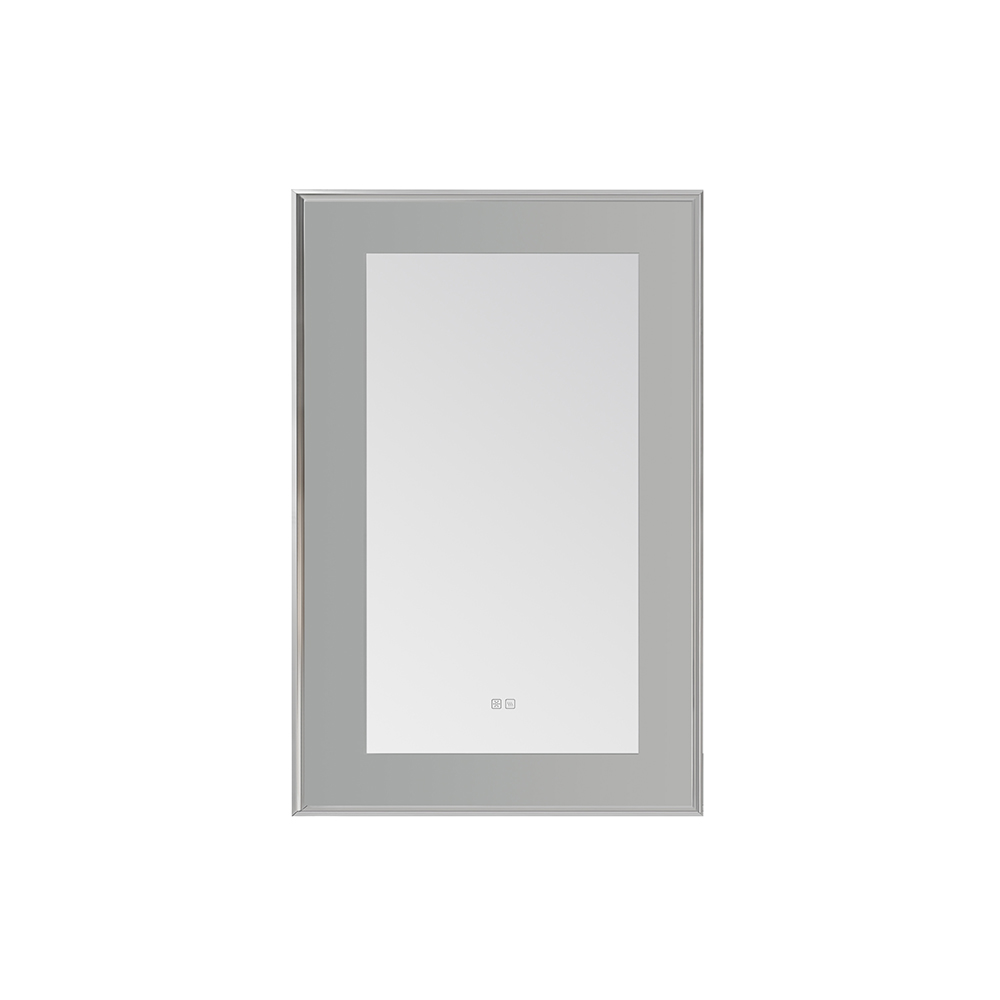 AQUADOM Lexington 24"x36"x2.28" LED Lighted Slim Frame Mirror with Defogger, 3 Color Lighting, Wall Mount Vertical or Horizontal Installation in Matte Black (Copy) AQUADOM Lexington 24"x36"x2.28" LED Lighted Slim Frame Mirror with Defogger, 3 Color Lighting, Wall Mount Vertical or Horizontal Installation in Matte Black (Copy)