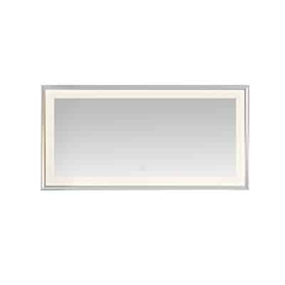  AQUADOM Madison 72"x36"x2.28" LED Lighted Chamfer Frame Mirror with Defogger, 3 Color Lighting, Wall Mount Vertical or Horizontal Installation in Matte Black (Copy)