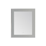  AQUADOM Lexington 30"x36"x2.28" LED Lighted Slim Frame Mirror with Defogger, 3 Color Lighting, Wall Mount Vertical or Horizontal Installation in Chrome