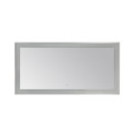  AQUADOM Lexington 72"x36"x2.28" LED Lighted Slim Frame Mirror with Defogger, 3 Color Lighting, Wall Mount Vertical or Horizontal Installation in Chrome