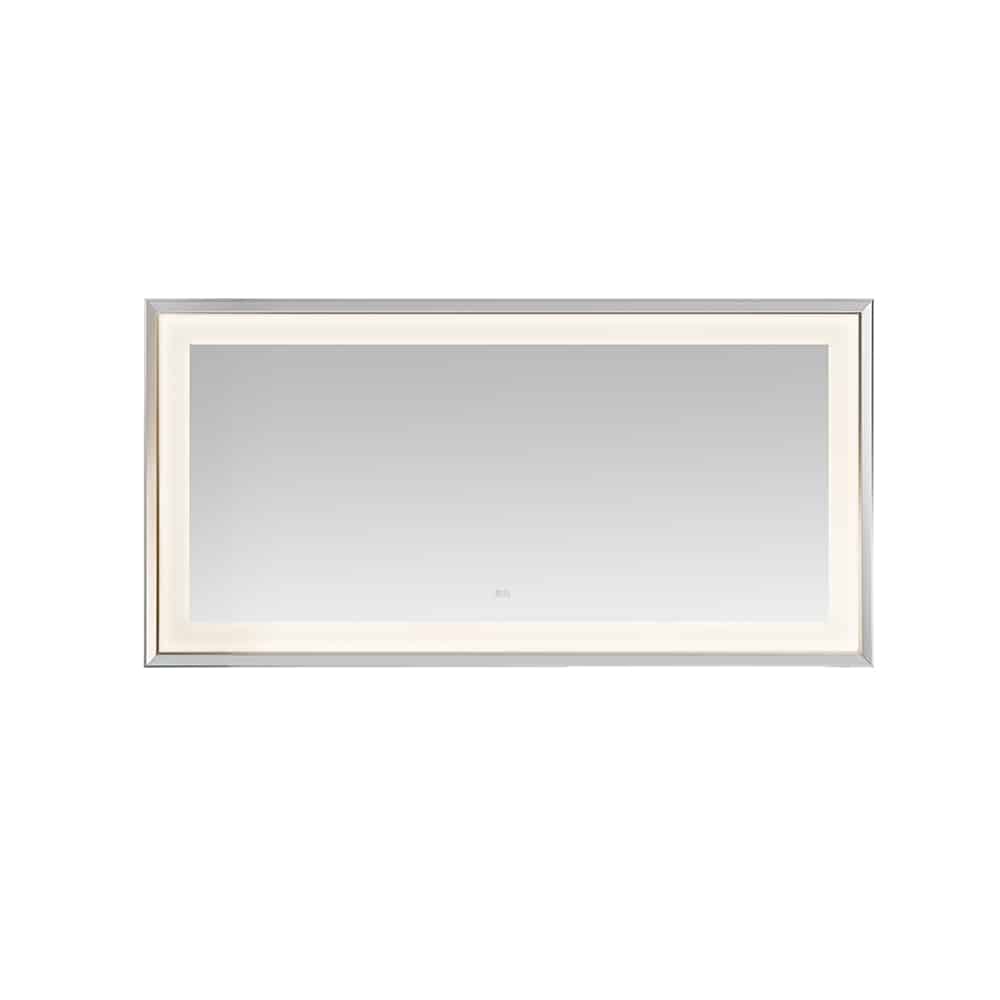 AQUADOM Madison 72"x36"x2.28" LED Lighted Chamfer Frame Mirror with Defogger, 3 Color Lighting, Wall Mount Vertical or Horizontal Installation in Matte Black (Copy) AQUADOM Madison 72"x36"x2.28" LED Lighted Chamfer Frame Mirror with Defogger, 3 Color Lighting, Wall Mount Vertical or Horizontal Installation in Matte Black (Copy)