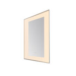  AQUADOM Lexington 24"x36"x2.28" LED Lighted Slim Frame Mirror with Defogger, 3 Color Lighting, Wall Mount Vertical or Horizontal Installation in Chrome
