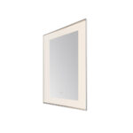  AQUADOM Lexington 24"x36"x2.28" LED Lighted Slim Frame Mirror with Defogger, 3 Color Lighting, Wall Mount Vertical or Horizontal Installation in Chrome