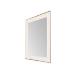  AQUADOM Lexington 30"x36"x2.28" LED Lighted Slim Frame Mirror with Defogger, 3 Color Lighting, Wall Mount Vertical or Horizontal Installation in Chrome