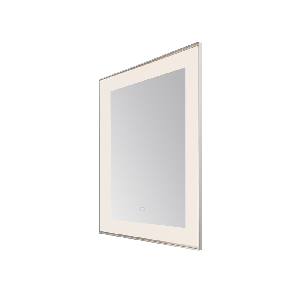 AQUADOM Lexington 30"x36"x2.28" LED Lighted Slim Frame Mirror with Defogger, 3 Color Lighting, Wall Mount Vertical or Horizontal Installation in Chrome AQUADOM Lexington 30"x36"x2.28" LED Lighted Slim Frame Mirror with Defogger, 3 Color Lighting, Wall Mount Vertical or Horizontal Installation in Chrome