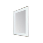  AQUADOM Lexington 24"x36"x2.28" LED Lighted Slim Frame Mirror with Defogger, 3 Color Lighting, Wall Mount Vertical or Horizontal Installation in Chrome
