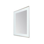 AQUADOM Lexington 30"x36"x2.28" LED Lighted Slim Frame Mirror with Defogger, 3 Color Lighting, Wall Mount Vertical or Horizontal Installation in Chrome
