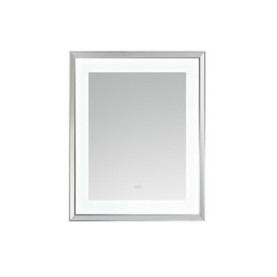  AQUADOM Madison 30"x36"x2.28" LED Lighted Chamfer Frame Mirror with Defogger, 3 Color Lighting, Wall Mount Vertical or Horizontal Installation in Matte Black (Copy)