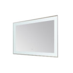  AQUADOM Lexington 60"x36"x2.28" LED Lighted Slim Frame Mirror with Defogger, 3 Color Lighting, Wall Mount Vertical or Horizontal Installation in Chrome