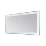  AQUADOM Lexington 72"x36"x2.28" LED Lighted Slim Frame Mirror with Defogger, 3 Color Lighting, Wall Mount Vertical or Horizontal Installation in Chrome