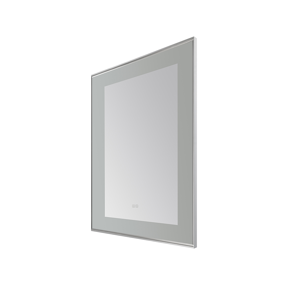 AQUADOM Lexington 30"x36"x2.28" LED Lighted Slim Frame Mirror with Defogger, 3 Color Lighting, Wall Mount Vertical or Horizontal Installation in Chrome AQUADOM Lexington 30"x36"x2.28" LED Lighted Slim Frame Mirror with Defogger, 3 Color Lighting, Wall Mount Vertical or Horizontal Installation in Chrome
