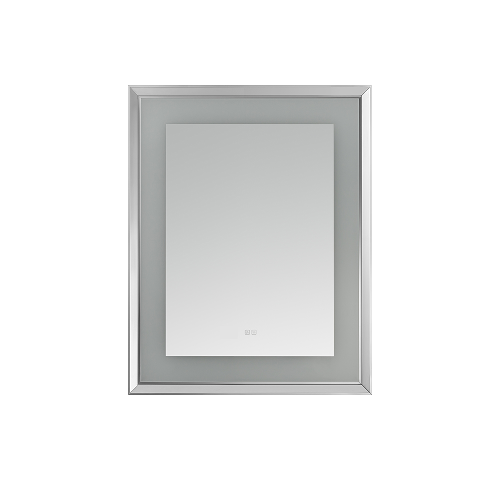 AQUADOM Madison 30"x36"x2.28" LED Lighted Chamfer Frame Mirror with Defogger, 3 Color Lighting, Wall Mount Vertical or Horizontal Installation in Matte Black (Copy) AQUADOM Madison 30"x36"x2.28" LED Lighted Chamfer Frame Mirror with Defogger, 3 Color Lighting, Wall Mount Vertical or Horizontal Installation in Matte Black (Copy)