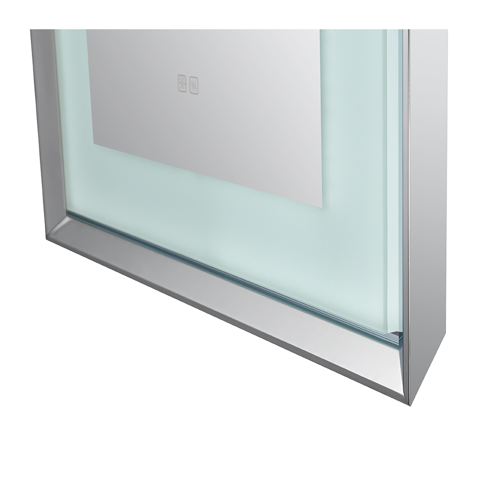 AQUADOM Madison 24"x36"x2.28" LED Lighted Chamfer Frame Mirror with Defogger, 3 Color Lighting, Wall Mount Vertical or Horizontal Installation in Matte Black (Copy) AQUADOM Madison 24"x36"x2.28" LED Lighted Chamfer Frame Mirror with Defogger, 3 Color Lighting, Wall Mount Vertical or Horizontal Installation in Matte Black (Copy)