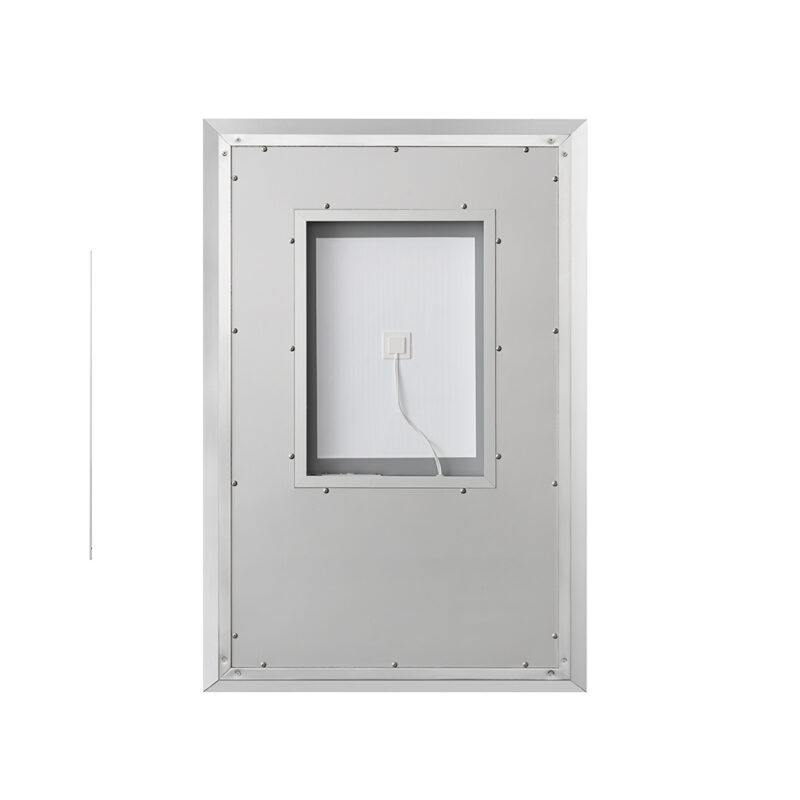  AQUADOM Madison 24"x36"x2.28" LED Lighted Chamfer Frame Mirror with Defogger, 3 Color Lighting, Wall Mount Vertical or Horizontal Installation in Matte Black (Copy)